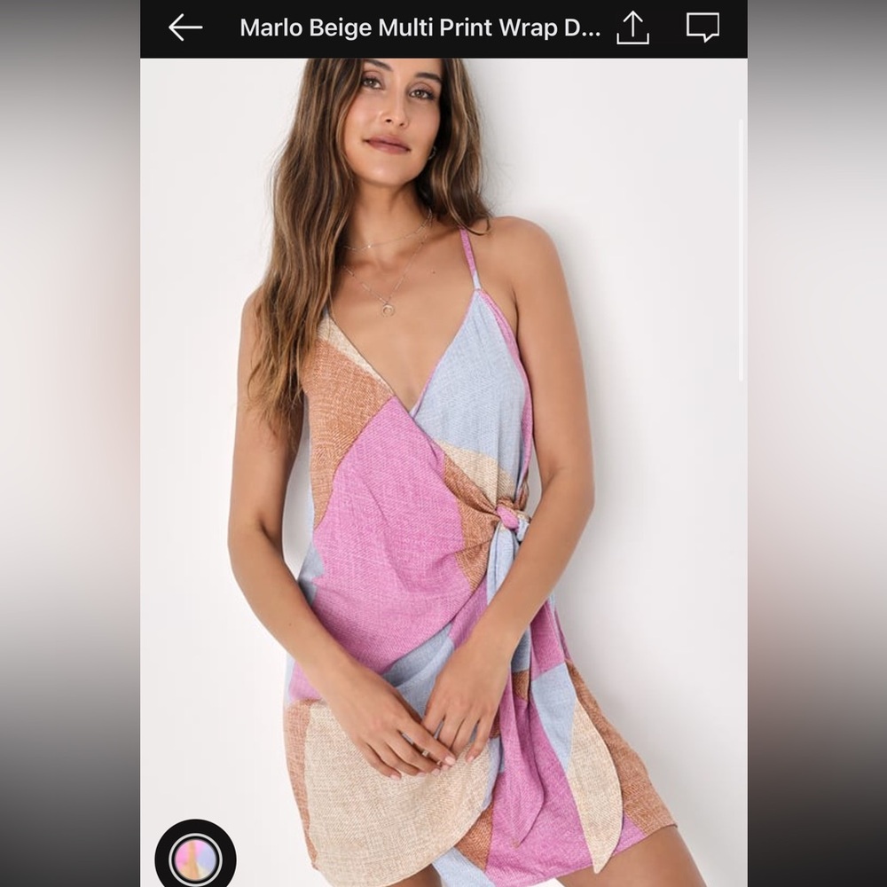 O’Neill wrap print dress